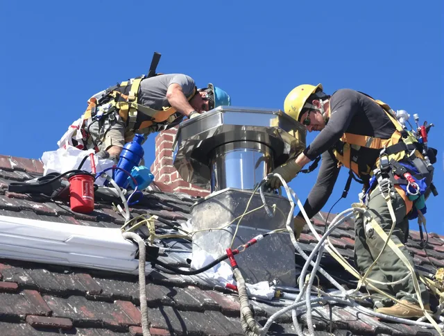 Protective chimney cap installed by Orlando Chimney Sweep in Orlando, FL