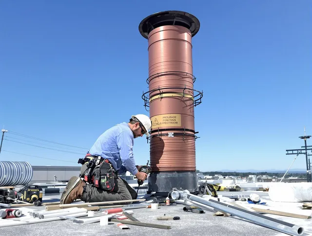 Installed chimney liner by Orlando Chimney Sweep in Orlando, FL