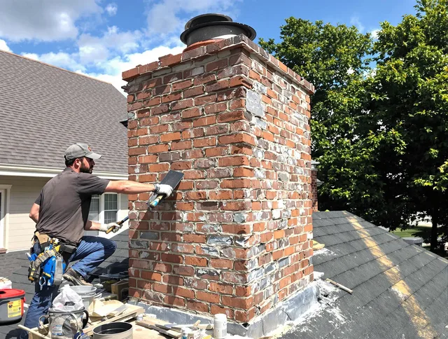 Completed chimney rebuild by Orlando Chimney Sweep in Orlando, FL