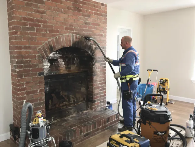 Orlando Chimney Sweep expert performing detailed chimney sweep in Orlando, FL
