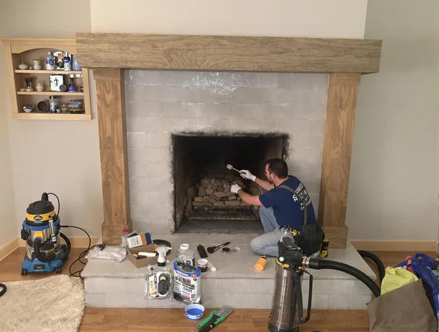 Detailed creosote removal process by Orlando Chimney Sweep in Orlando, FL