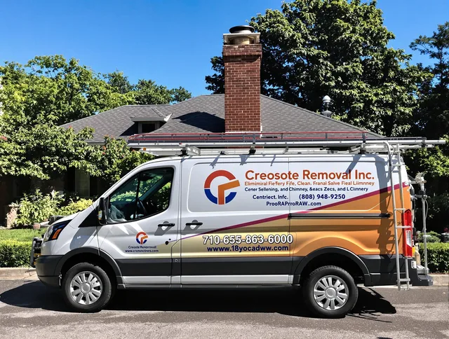 Orlando Chimney Sweep technician removing creosote safely in Orlando, FL
