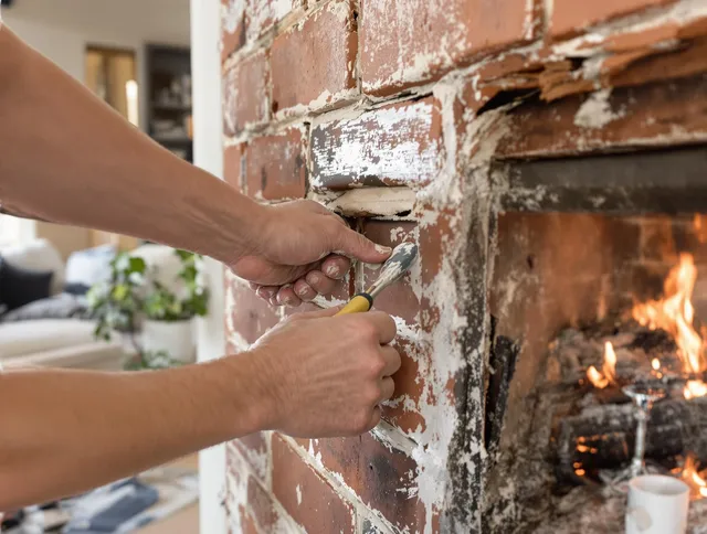 Routine fireplace repair by Orlando Chimney Sweep in Orlando, FL