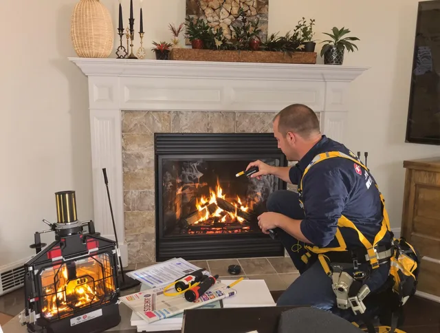 Safety-focused fireplace inspection by Orlando Chimney Sweep in Orlando, FL