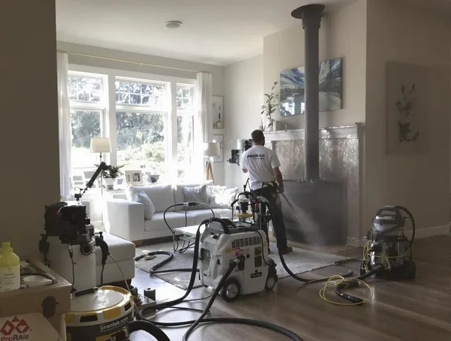 Soot removal service by Orlando Chimney Sweep for a fireplace in Orlando, FL